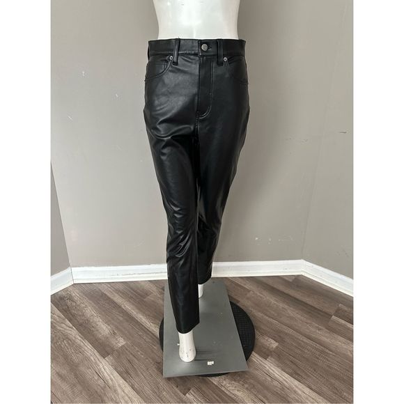 NWT VERONICA BEARD MAERA SKINNY JEAN High-Rise Stretch Vegan Leather SZ 32 $298 - Picture 5 of 12